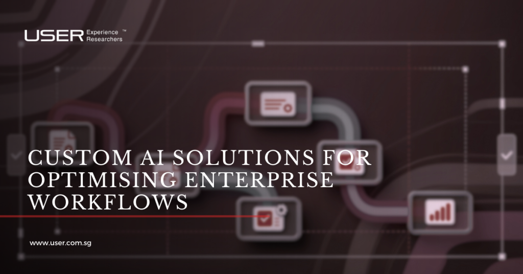 custom ai solutions banner image for blog "Custom AI Solutions for Optimising Enterprise Workflows"