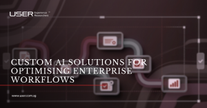 custom ai solutions banner image for blog "Custom AI Solutions for Optimising Enterprise Workflows"